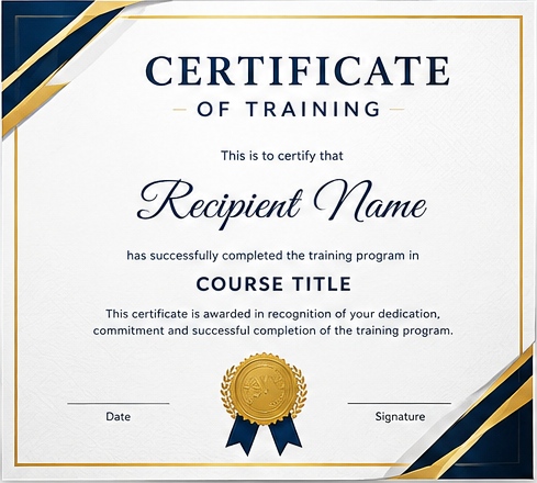 Printed certificates beside a professional printing machine