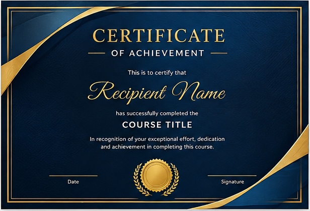 Professional certificate stacks ready for presentation